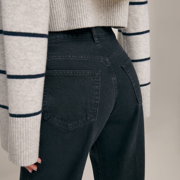 Reformation Black Boyfriend Jeans - Picture 2 of 8